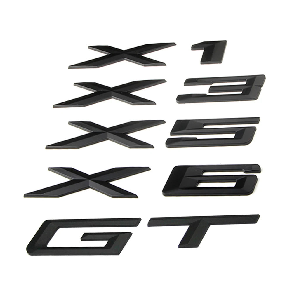 Автомобильный багажник X1 X3 X5 X6 GT буквы наклейки слова эмблема логотип отделка