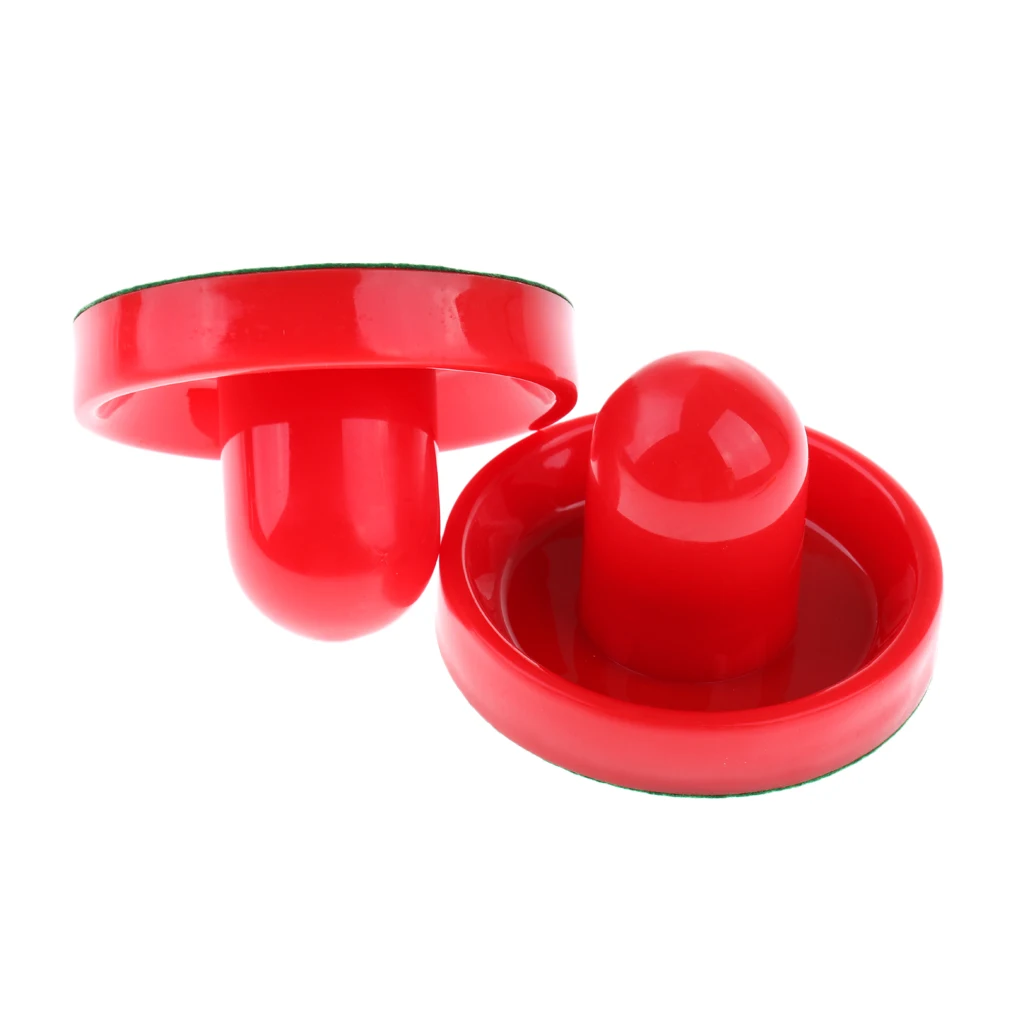 4Pcs Air Hockey 95mm Pusher Goalies And 10Pcs 63mm Octagon Pucks