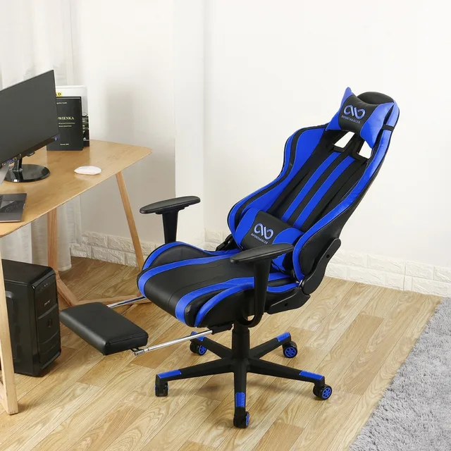 WCG Gaming Chair Computer Armchair Home Swivel Office Chair Lying Household Lifting Adjustable Desk Chair Racing Gamer Chair 6