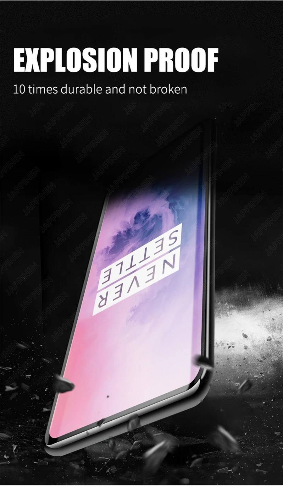 20D полное покрытие экрана Защитная пленка для OnePlus 7T Pro закаленное стекло для One Plus 7T Pro изогнутое защитное стекло