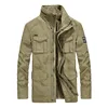 Quality Brand Cargo Military Jacket Men Autumn Winter Cotton Multi-pocket Outwear Army Mid-Long Coat Male Chaqueta Hombre M-4XL ► Photo 1/6