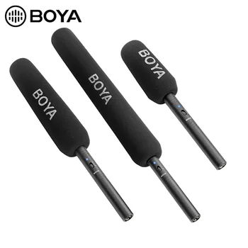 BOYA BY-PVM3000 3 전문 샷건 마이크 키트 슈퍼카디오이드 지향성 로우 컷 필터 3 핀 XLR 출력 ENG 필름 마이크