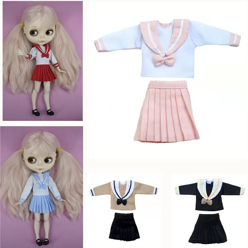 2 шт./компл. Одежда для кукол Blyth матросский костюм Licca Azone Kurhn 30 см 1/6 аксессуары