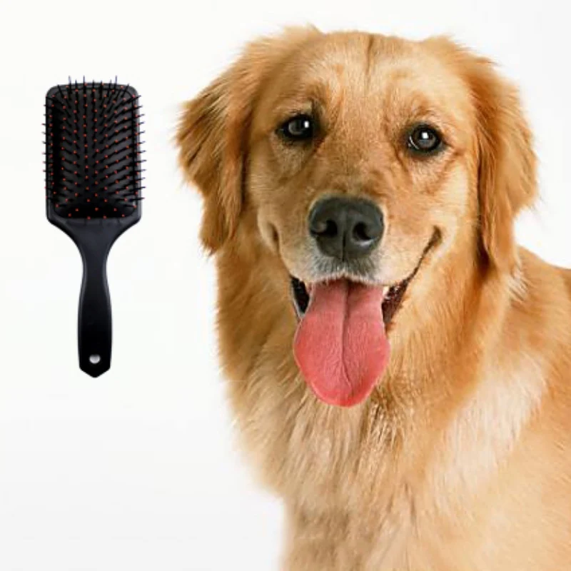 

1pc Pet Massage Comb Brush With Round Heads For Dogs Cats Remove Loose Hair Pet Grooming Tool Random Color