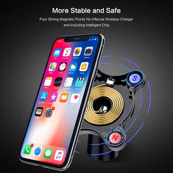 

Car Front Wireless Quick Charging Mobile Phone Holder GPS Mount Stand Bracket