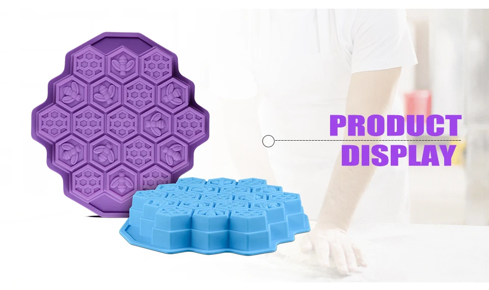 Большой 3D Соты пчелы Силиконовые формы для мыла делая для самостоятельного изготовления мыла формы, пресс-формы