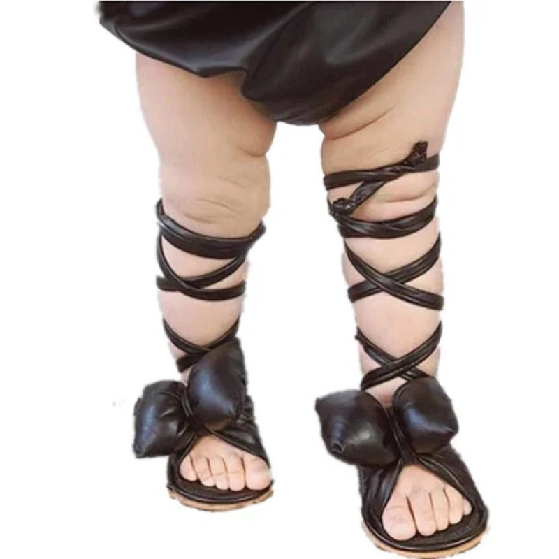 Toddler Baby Girl Cute Sandals PU Big Butterfly Beach sandals Infant Rome Prewalker Sole Bowknot Summer Shoes Size 0-18M |