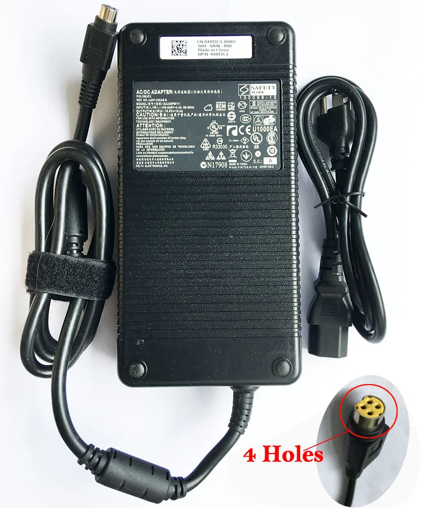 330W 19.5V 16.9A AC Adapter Power Supply ADP-330AB B for Clevo P370SM-A P570WM MSI GT83VR GT73VR GT80S Asus ROG GX700VO-GB012 |