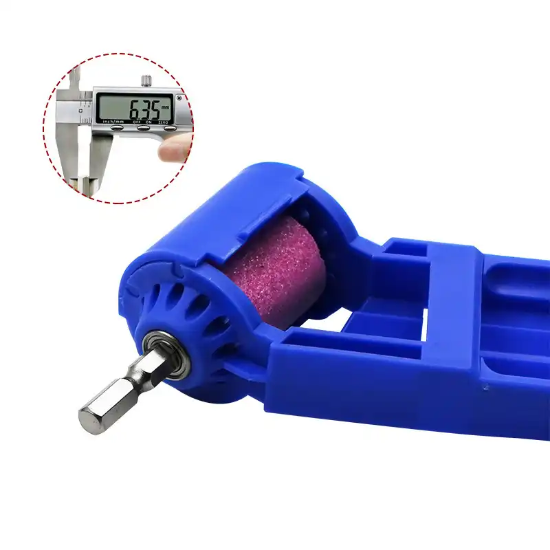 2X Portable Drill Bit Sharpener Corundum Grinding Wheel Tool Grinder Polishing