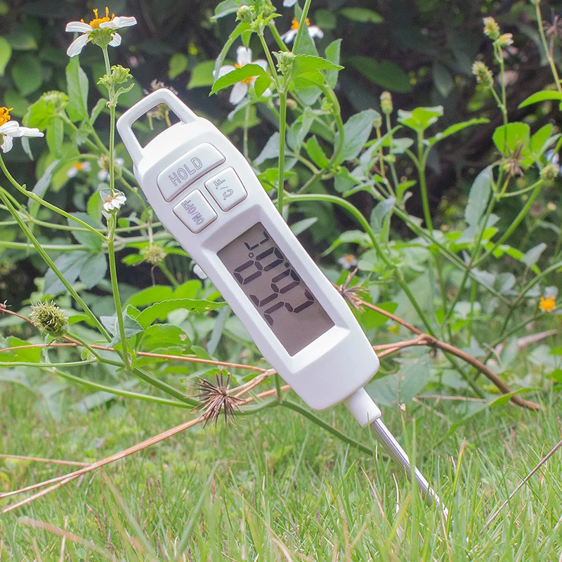 

Compost Soil Thermometer Milk Thermometer Stainless Steel Measuring Probe Detector Digital Kitchen Thermometer