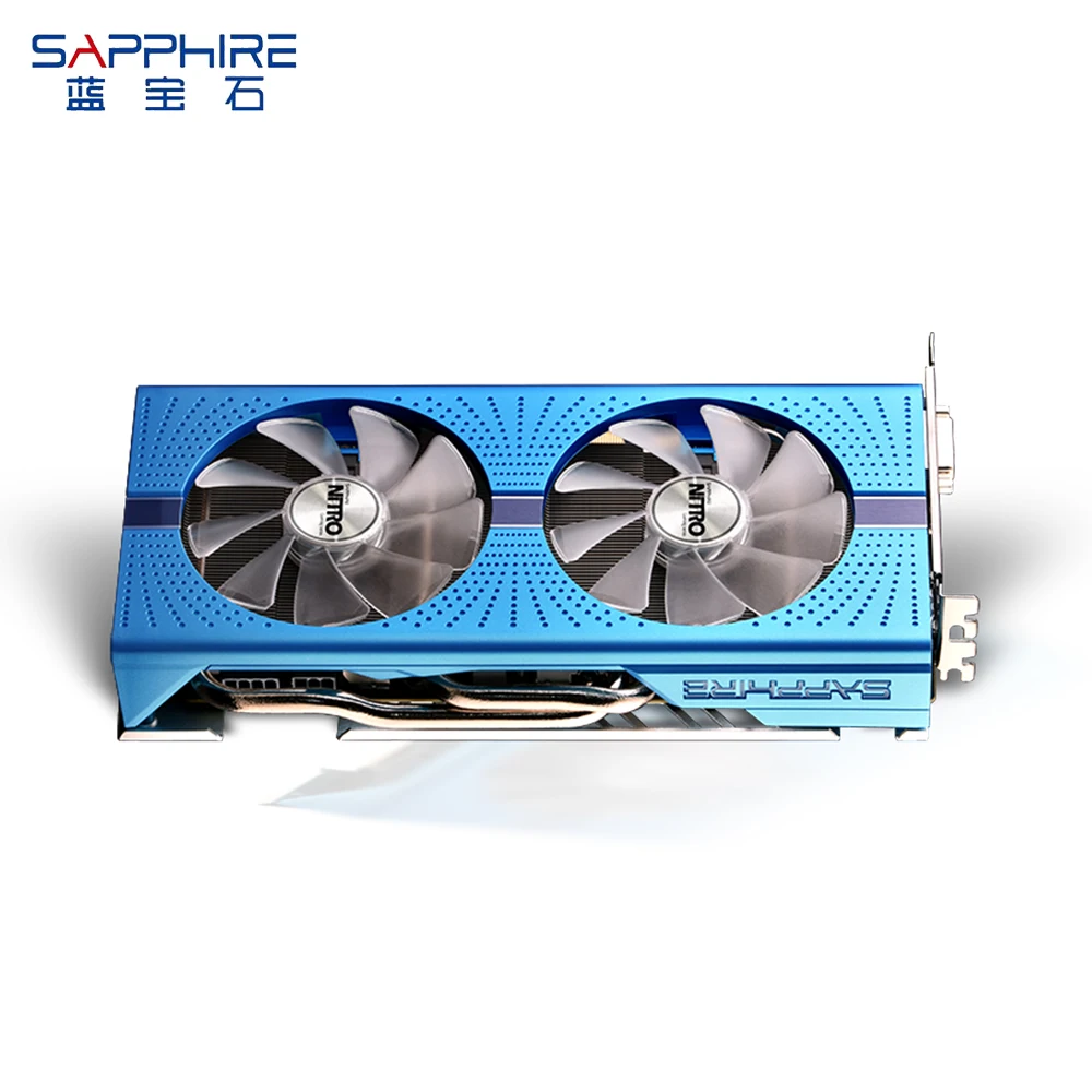 Видеокарта SAPPHIRE AMD Radeon NITRO + RX580 8 ГБ GDDR5 256bit игровая видеокарта для настольного ПК