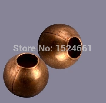 

100 Copper Tone Round Spacer Beads 6mm bead caps toggle clasp brooch findings connector charms *bead caps toggle clasp