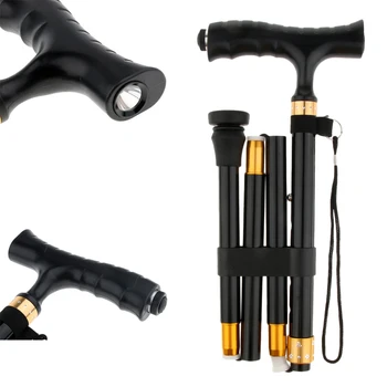 

Non-slip Mountaineering Pole With Adjustable Folding Walking Stick