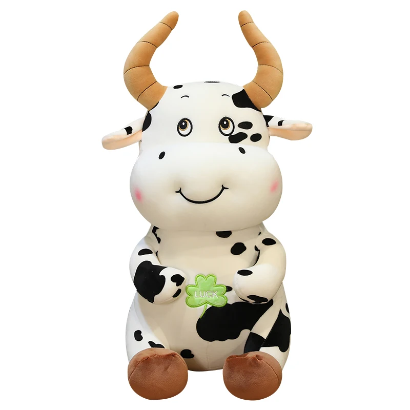 

Huggable Cute Animal Cartoon Cows Stuffed Plush Toy Kawaii Cattle Comfortable Soft Toy Children Birthday Present Christmas Gift