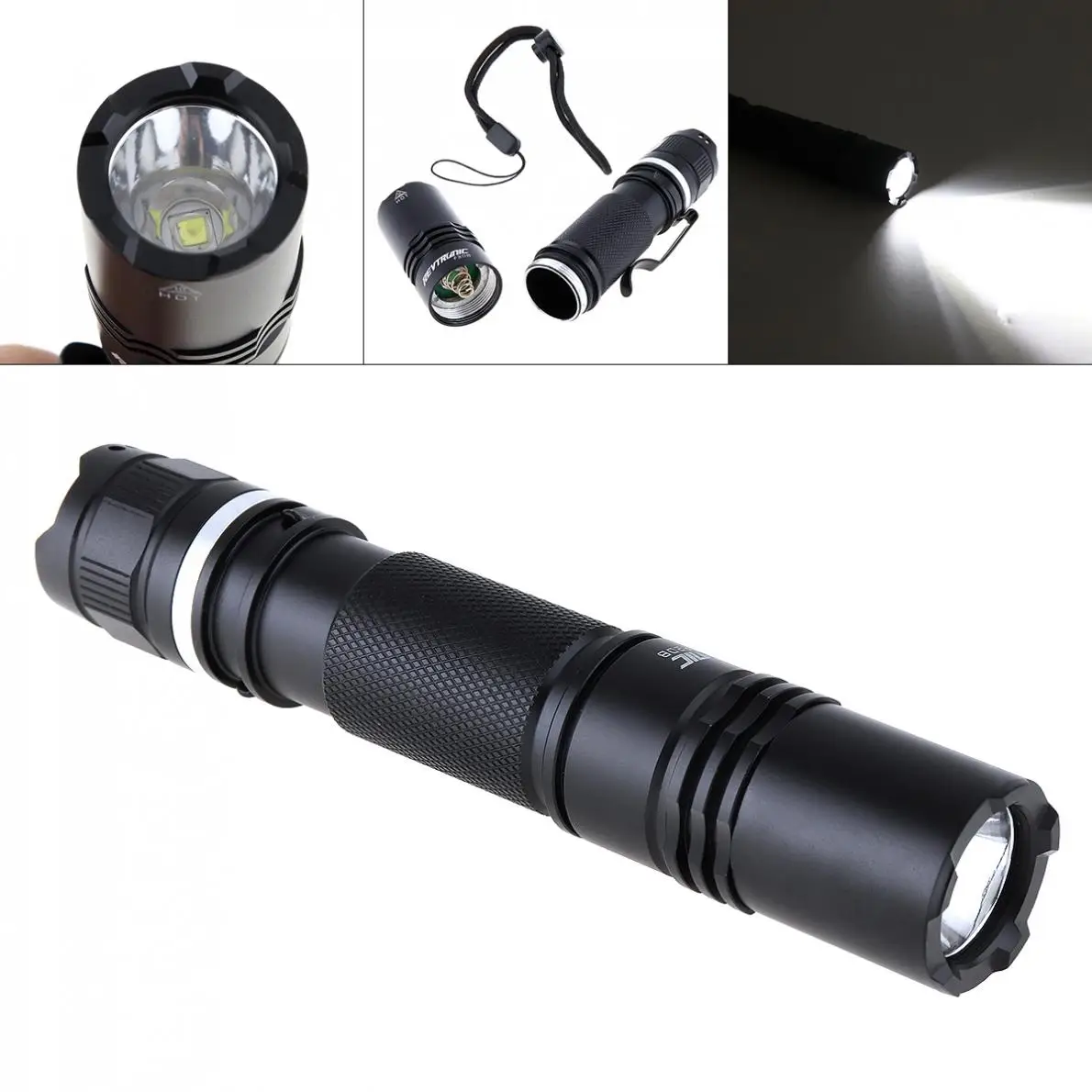 

Waterproof F20B 800 Lumens XM-L2 LED Portable Flashlight with 3 Mode for Camping Night Riding Camping