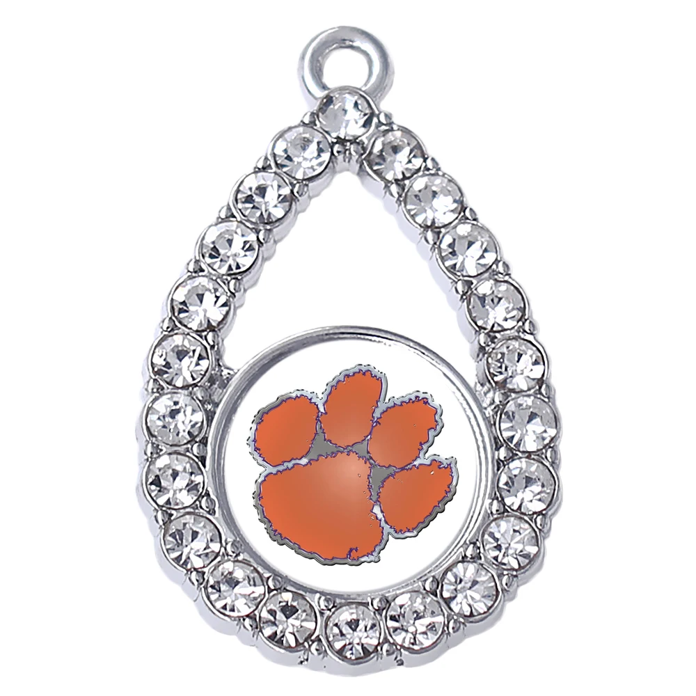 Eco Friendly Metal Inlay Resin Mirror Sticker Football Sport Clemson Charm | Украшения и аксессуары