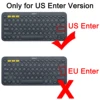 K380 Keyboard Cover for Logitech K 380 Wireless Transparent Clear Black EU US Soft Silicone Film TPU Case Slim Thin English ► Photo 2/6