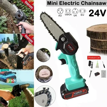 

24V Rechargeable MINI Electric Chainsaw Wood Cutting Lithium Chainsaw Bracket Adjustable Universal Chain Saw Part Angle G8TB