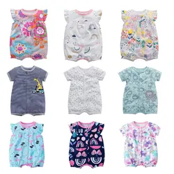 Summer Baby Romper Fashion Infant Clothing Cartoon Animal Newborn Baby Clothes Girl Romper Cotton Short Sleeve 3-24 Months