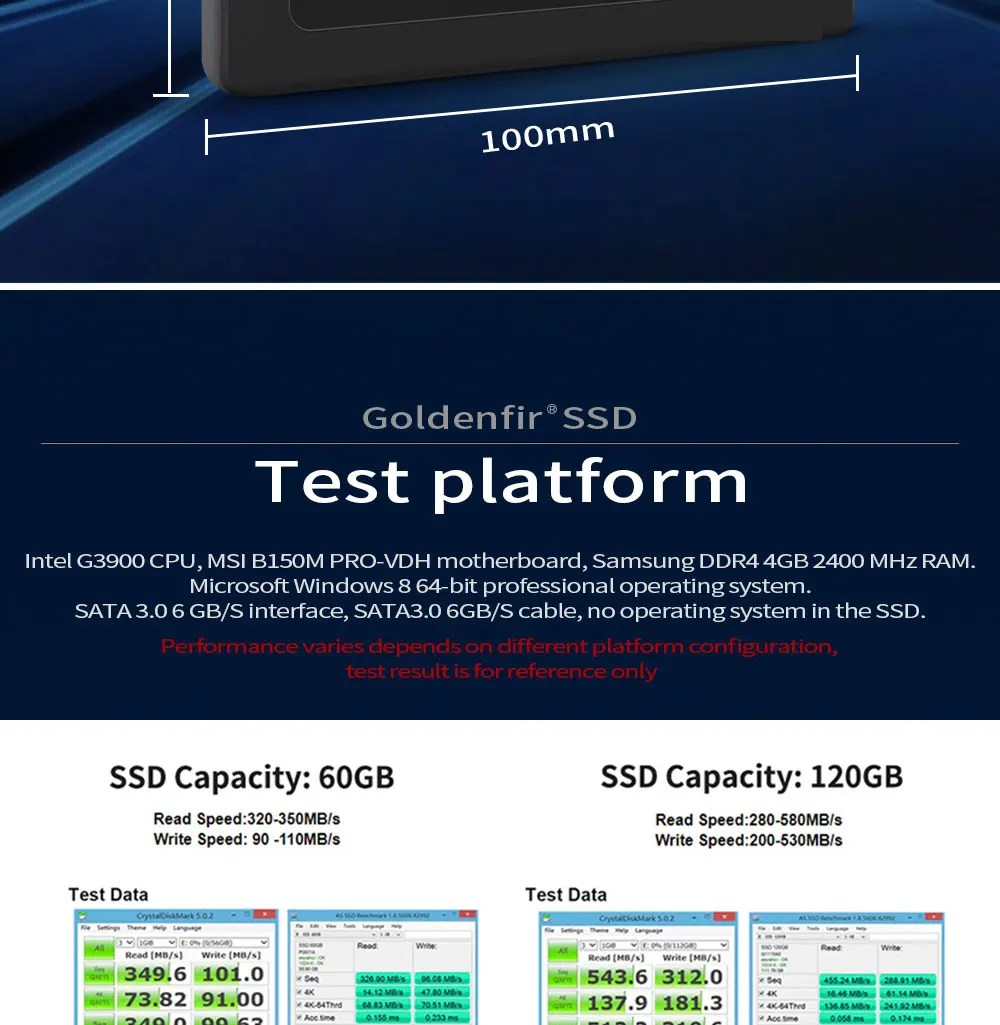 Goldenfir SSD 120GB 128GB SATAIII SSD 240GB 256GB hd 1TB 360GB 512GB solid state hard disk 2.5 for Laptop