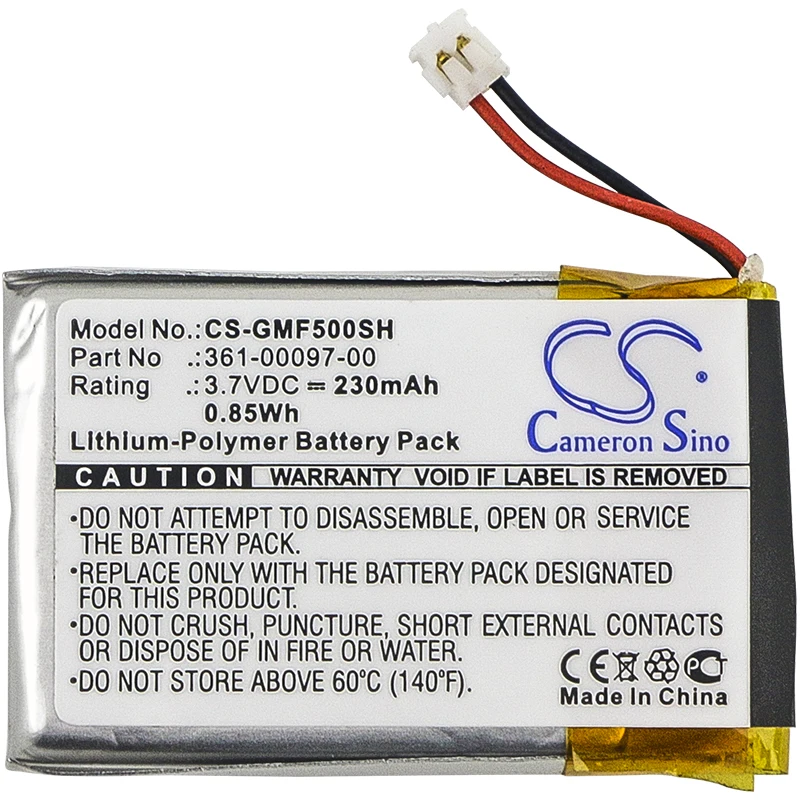 Cameron Sino 230mah Battery For Garmin Fenix 5,fenix 5s,fenix 5x,361