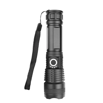 

XHP50 Electric Led Flashlight Waterproof Aluminum Alloy Rechargeable Zoom Flashlight Outdoor Camping Long Zoom Flashlight