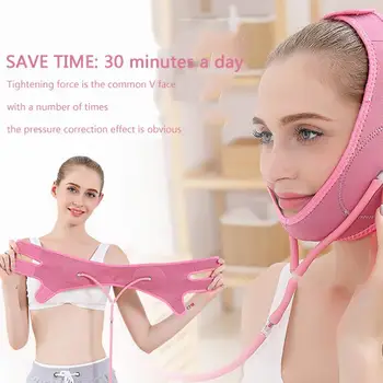 

Face Slim V-Line Lift Up Mask Cheek Chin Neck Slimming Delicate Beauty Bandage Belt Mask Thin Face Thin Strap Slimmi O1B2