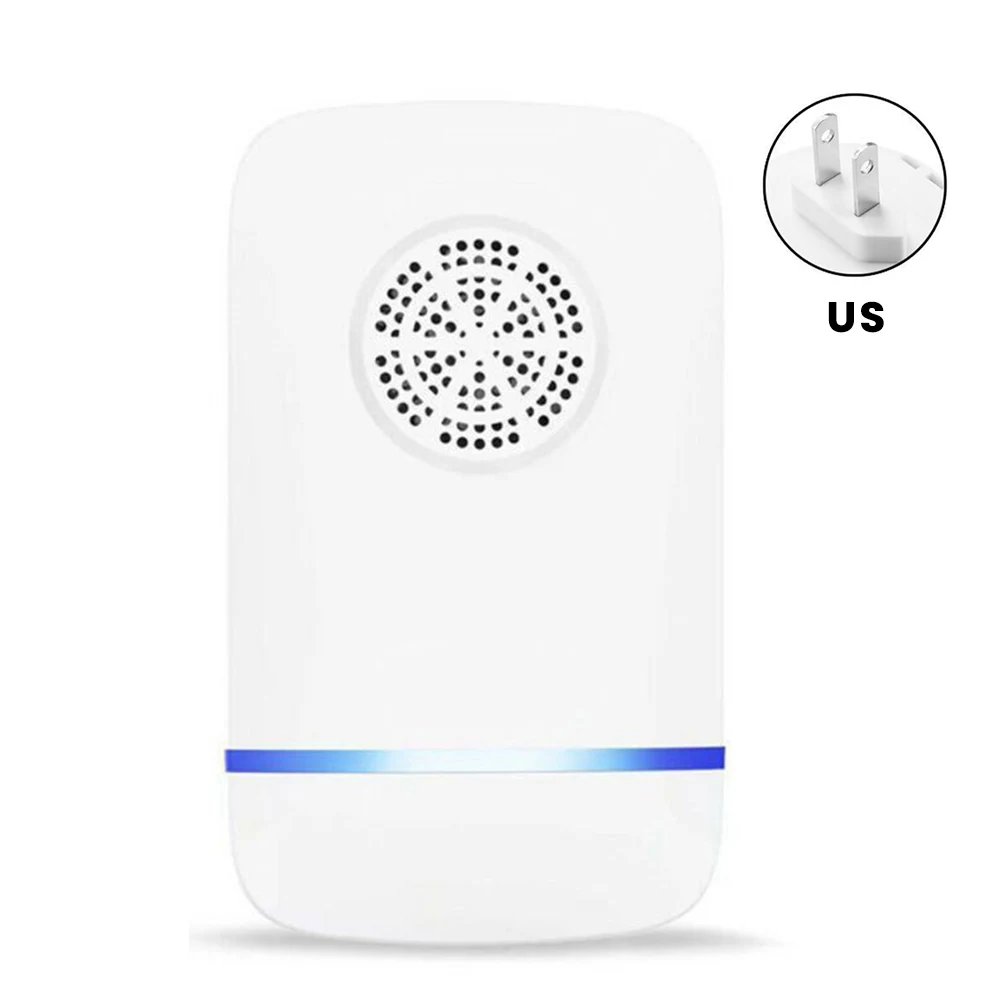 1pc-US Ультразвуковая Электроника от москитов Крытый бытовой насекомых Репеллент Великобритании/ЕС/США штекер - Color: 1pc-US