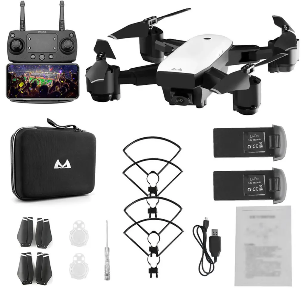 SMRC S20 складной 6-осевой Гиро FPV HD 1080P Квадрокоптер с дистанционным управлением с 360 сальто Широкий формат Камера 1080P удержания высоты двойной батареи
