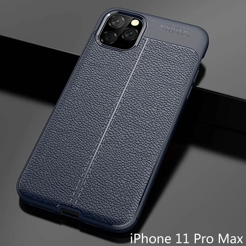 Чехол для мобильного телефона в деловом стиле для iPhone 11 на iPhone 11 Pro Max Ультратонкий Мягкий ТПУ чехол для iPhone XR X XS Max