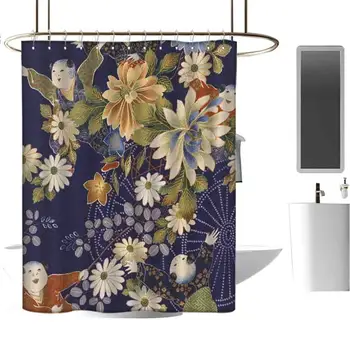 

Elegant Shower Curtain Waterproof Fabric Shower Curtain for Master Bathroom Kids Bathroom Guest Bathroom