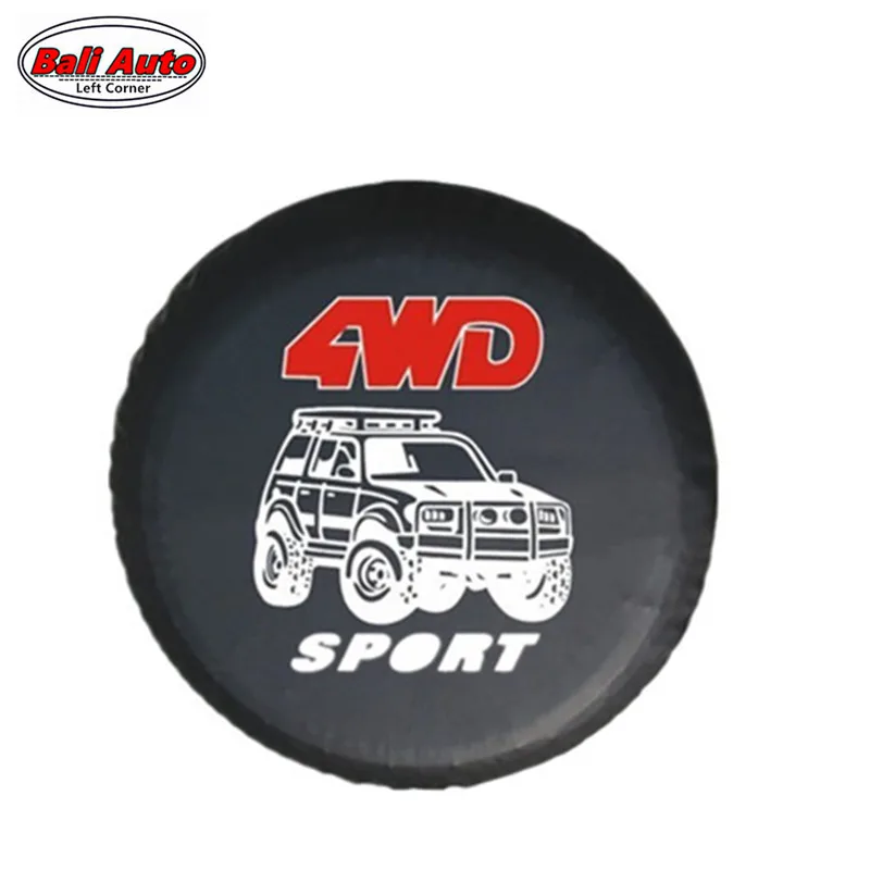 14 &quot15&quot 16 &quot17&quot дюймов 4WD 4x4 ПВХ кожа запасное колесо покрышки чехол сумка