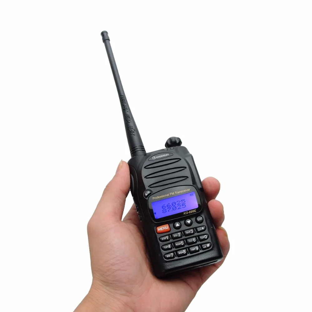 Wouxun KG-699E 66-88 МГц IP55 Водонепроницаемый DTMF 5 Вт 1700 мАч батарея любительский Ham портативный трансивер двухстороннее Радио рация