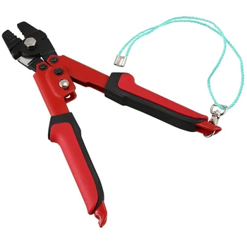 

Wire Rope Crimping Cutting Tool with 500 PCS Aluminum Double Barrel Ferrule Crimping Loop Sleeves Kit