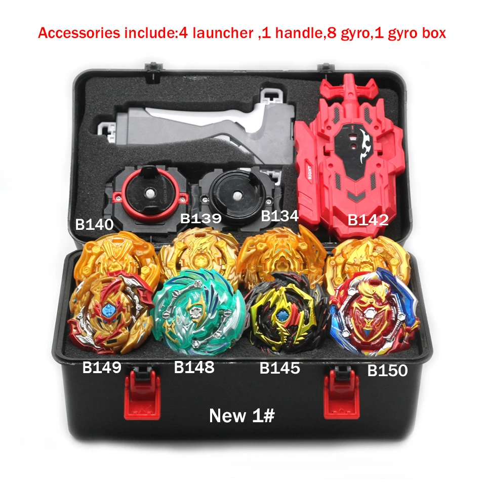 

New Beyblade Burst Toy B150 B149 B148 Metal Funsion Bayblade Set Storage Box With Handle Launcher Plastic Box Toys For Children