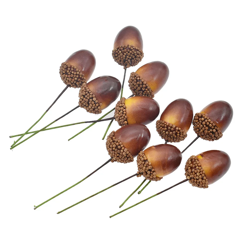 

Lychee Simulation Pine Nut Plant Artificial Fake Plant for Christmas Tree Ornament Home Party Decoration