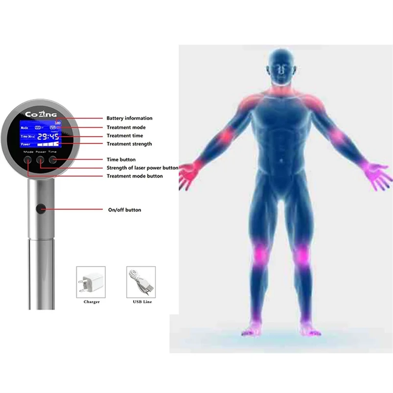 

Physiotherapy Pain Relief instrument Sports injuiry Sciatica Tennis elbow Arthritis Cold Laser Therapy LLLT Physical Therapy