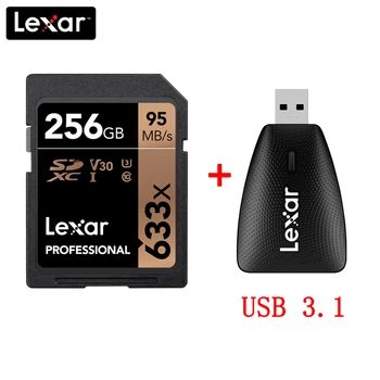 

100% Original Lexar 633x SD card 256GB Class 10 SDXC Memory Card 256GB up to 95MB/s for Digital SLR/HD camera