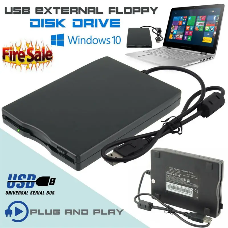 USB портативный внешний 3," 1,44 MB дискеты дисковода FDD для ПК ноутбука