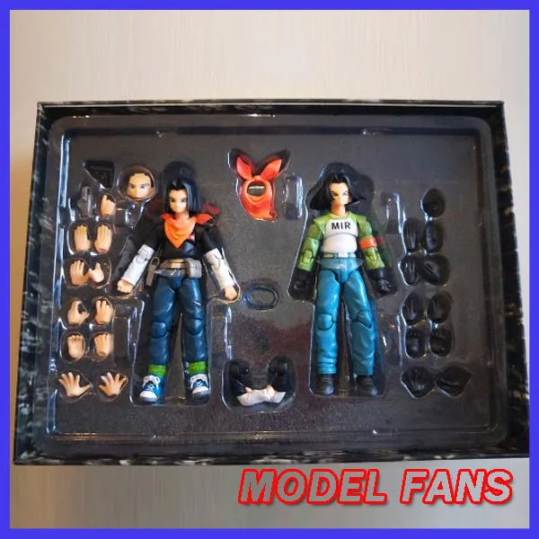 Экшн фигурки для фанатов в наличии 2 шт./компл. класс Е Adventurer 1/12 shf Android 17 и супер