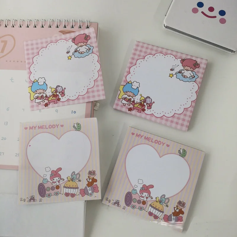 50 Sheets Cute Cartoon Memo Pad Student Decorative Diary Non Sticky Notes Scrapbooking Diy Kawaii Notepad School Stationery 6