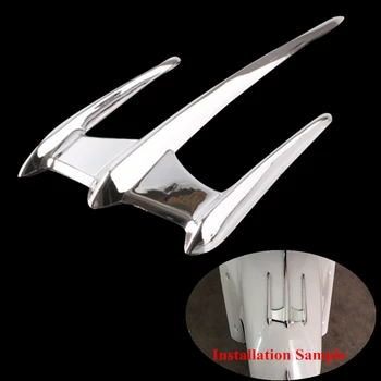 

Chrome Front Fairing Fender Trunk Lid Accents For Honda Goldwing GL1800 2001-2017 11 12 13 14 15 16