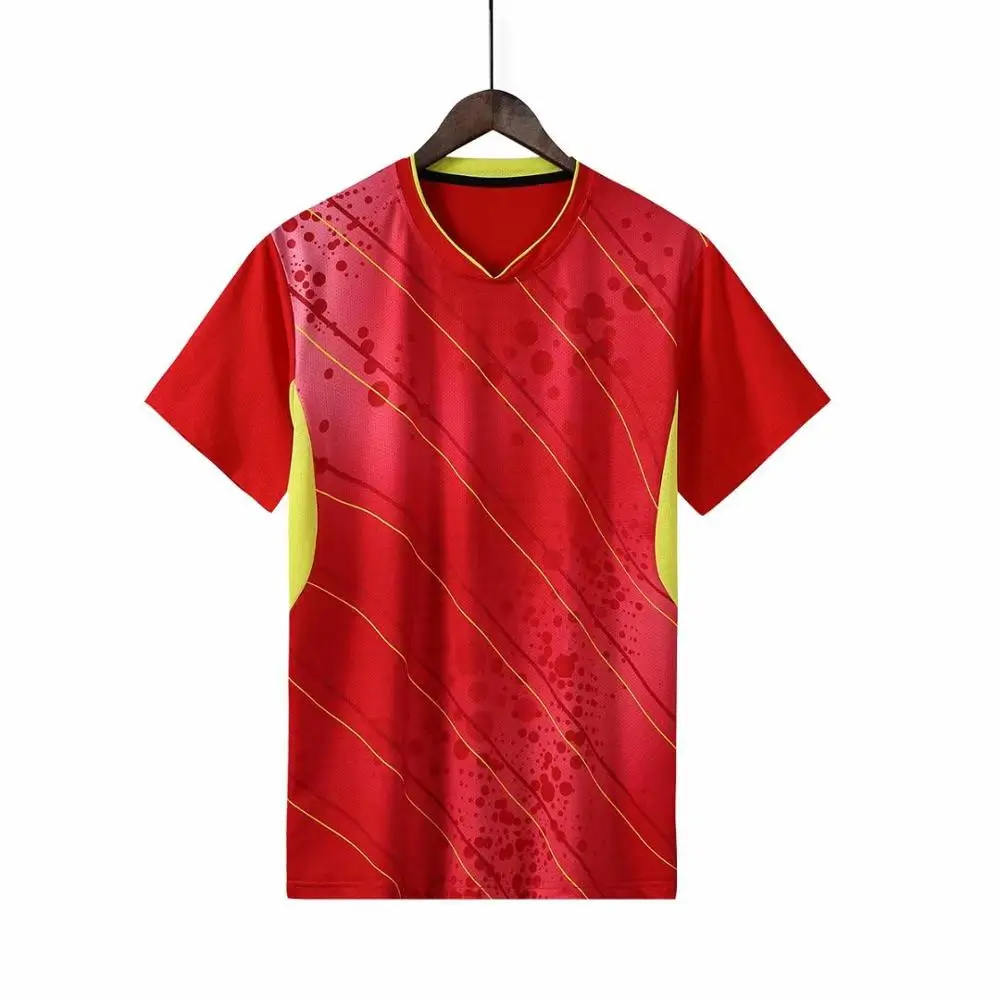 Professional team game training Quick dry Badminton shirt Men/Women , Tennis t-shirts ,sports golf shirt , pingpong t-shirt