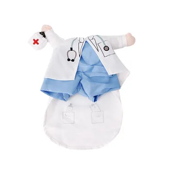 

Funny Pet Costume Dog Cat Costume Clothes Dress Apparel Doctor Policeman Cowboy D5BD