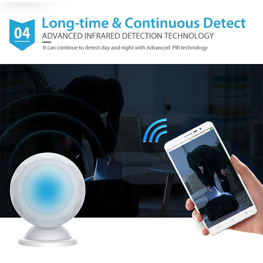Z-wave Plus PIR Motion Sensor Detector+Temperature Sensor Z wave Alarm System Motion Sensor