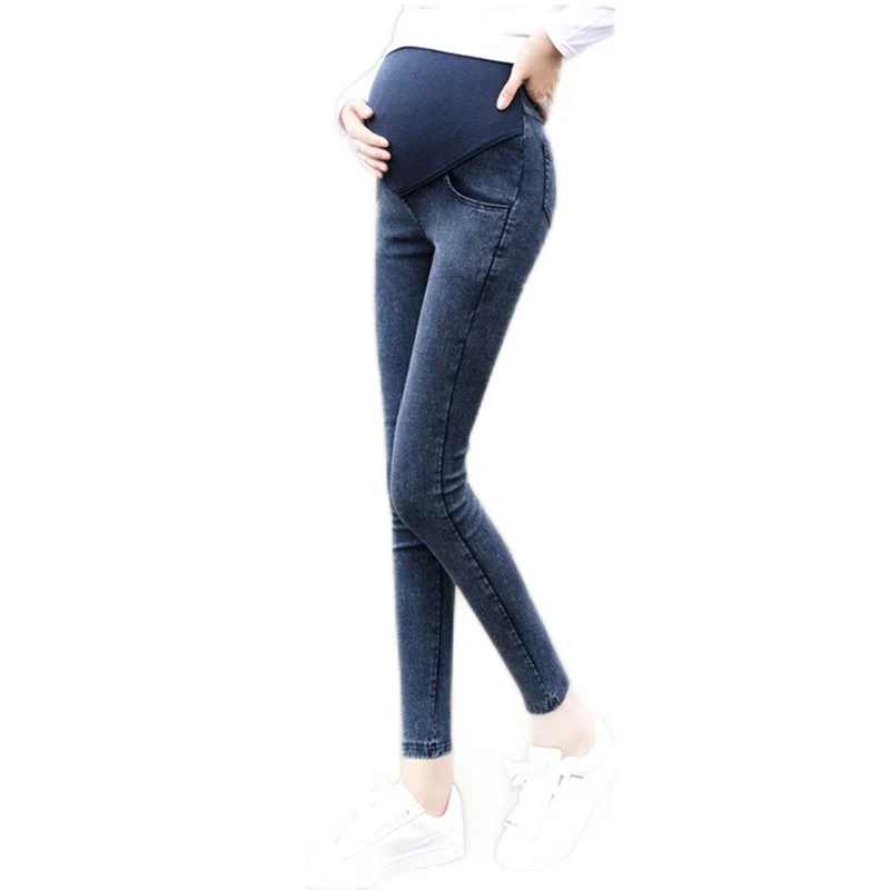 

Maternity Women Demin Pants Pregnancy Skinny Jeans Pants Elastic Pregnant Women's Feet Stomach Lift Pants Stretch Denim Pants