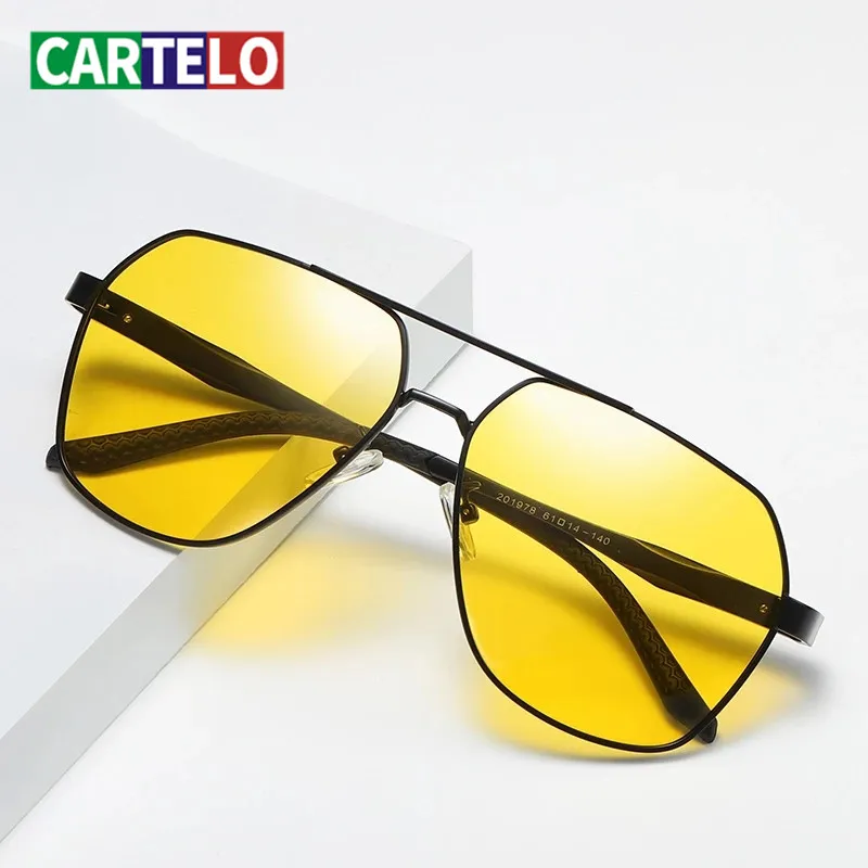 

CARTELO Brand Accessories Sun Glasses For Men/Women Unisex Retro Aluminum Square Polarized Sunglasses Lens Vintage Eyewear