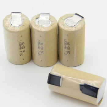 

akkumulator 1.2V sub C battery 1300mAh NICD SC batteries nickel sheets rechargeable soldering tape for electric tools for USAG