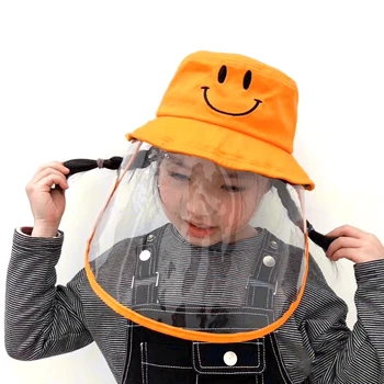 

New Kids Windproof Hat Detachable Fisherman Hat Cap Sun Hat for Children Anti-Fog Anti-Particle Outdoor Protection Safety Hat