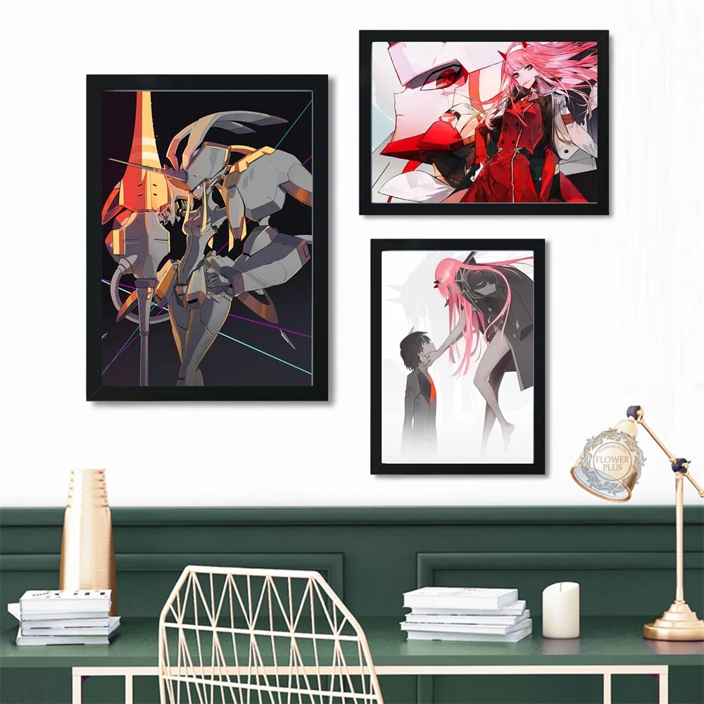 Darling в Franxx сексуальные аниме фигурки Печать на холсте Современные плакаты с живописью настенные картины для Гостиная украшения